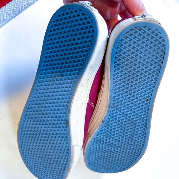 Authentic Vans Burgundy & White Lace-Up Shoes Men's 8.5 Women's 10 - Picture 12 of 12